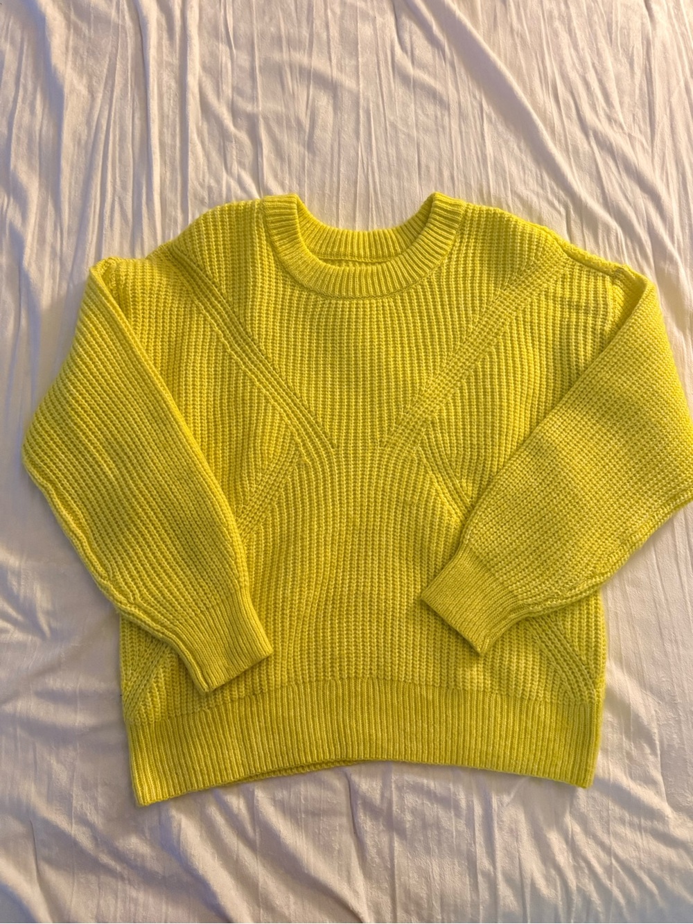 Sonoma Vibrant Yellow Crewneck Sweater